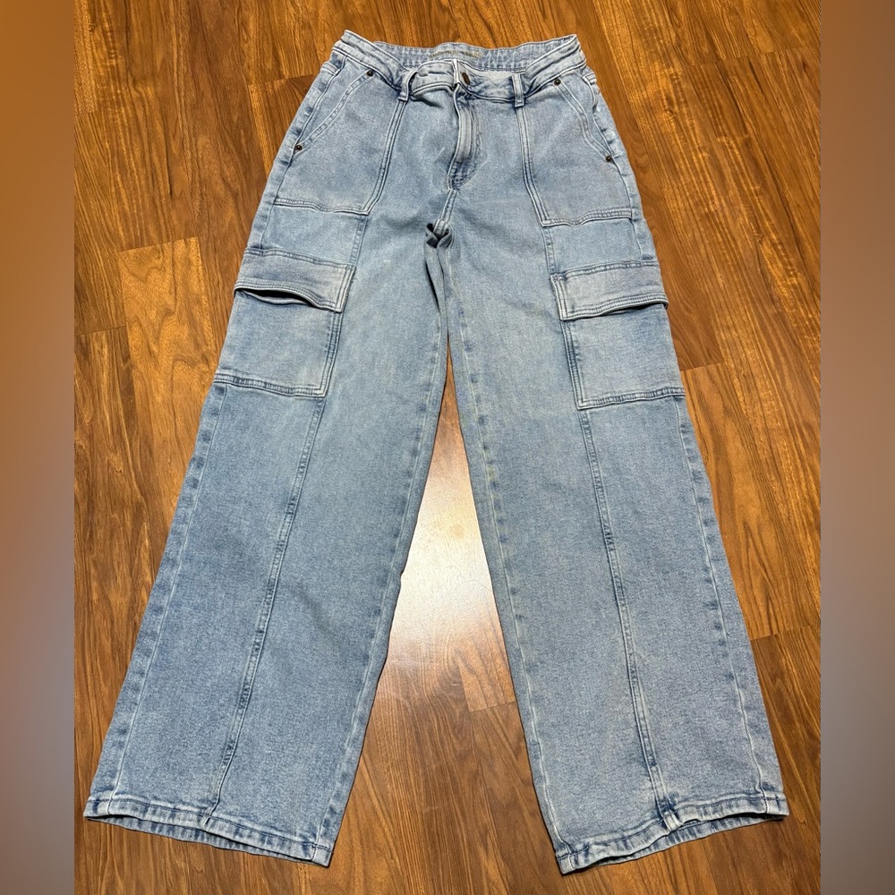 Michael Kors Light Blue Wide Leg Jeans size 10